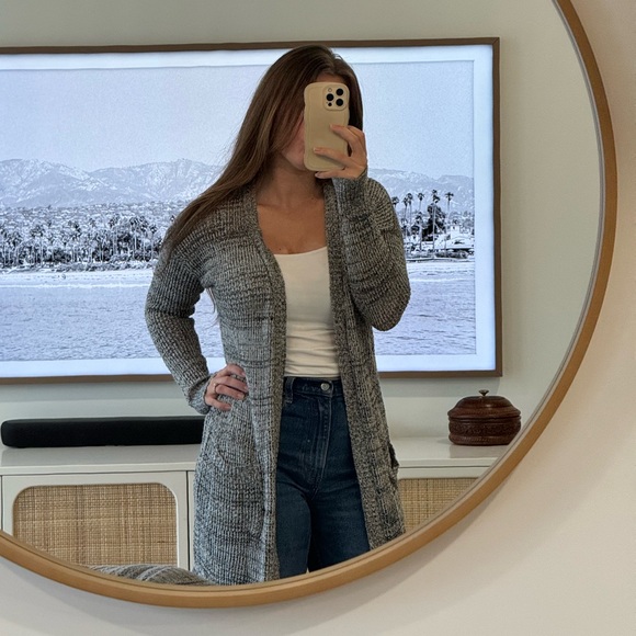 Maurices - Long Sleeved Knit Cardigan Gray and Black - Picture 5 of 5